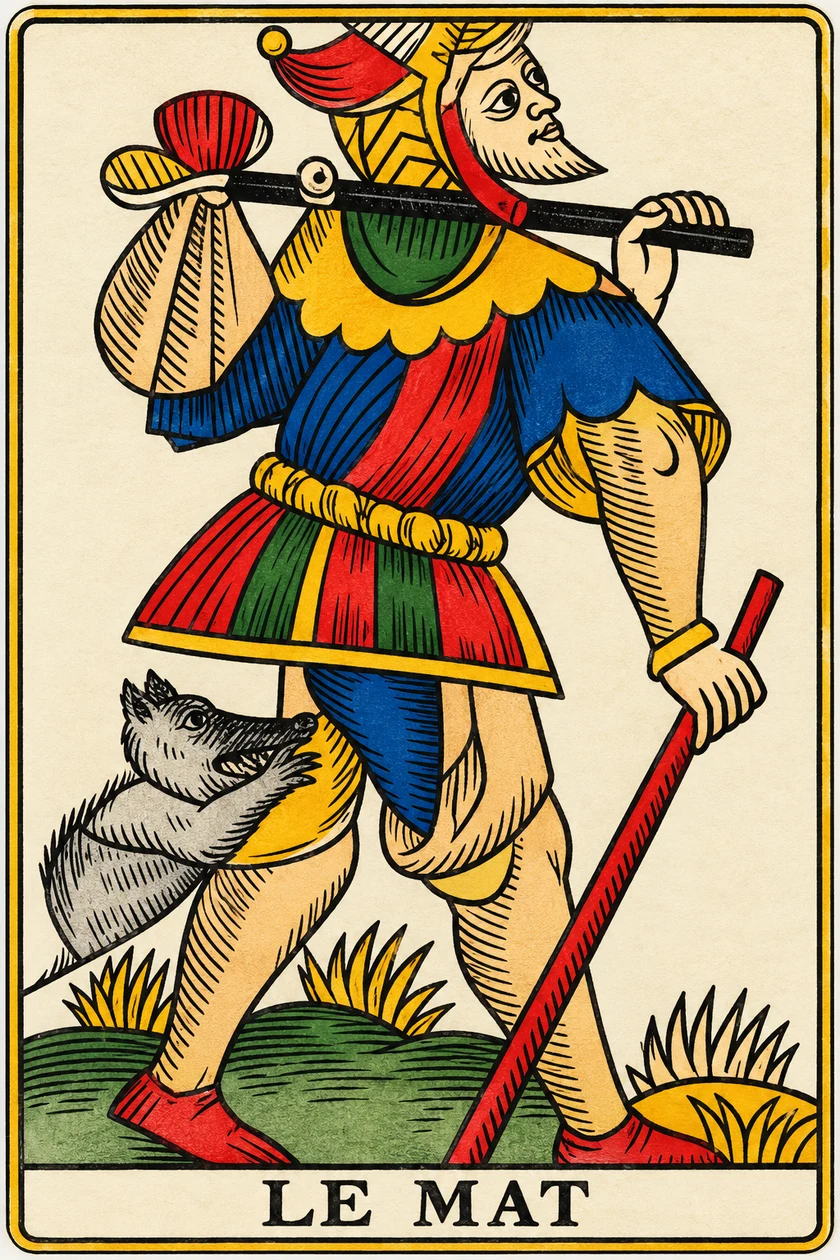 Le Mat — Tarot de Marseille