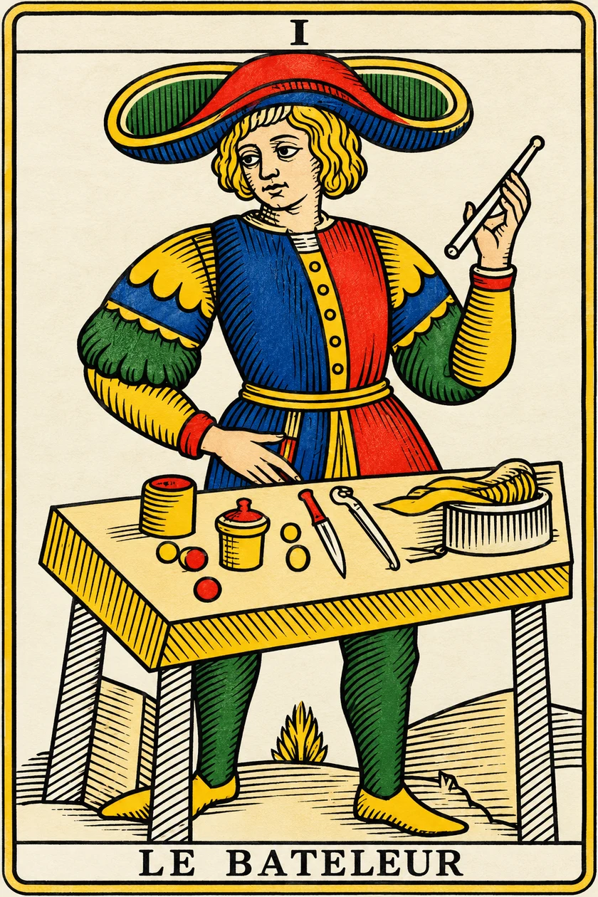 Le Bateleur — Tarot de Marseille
