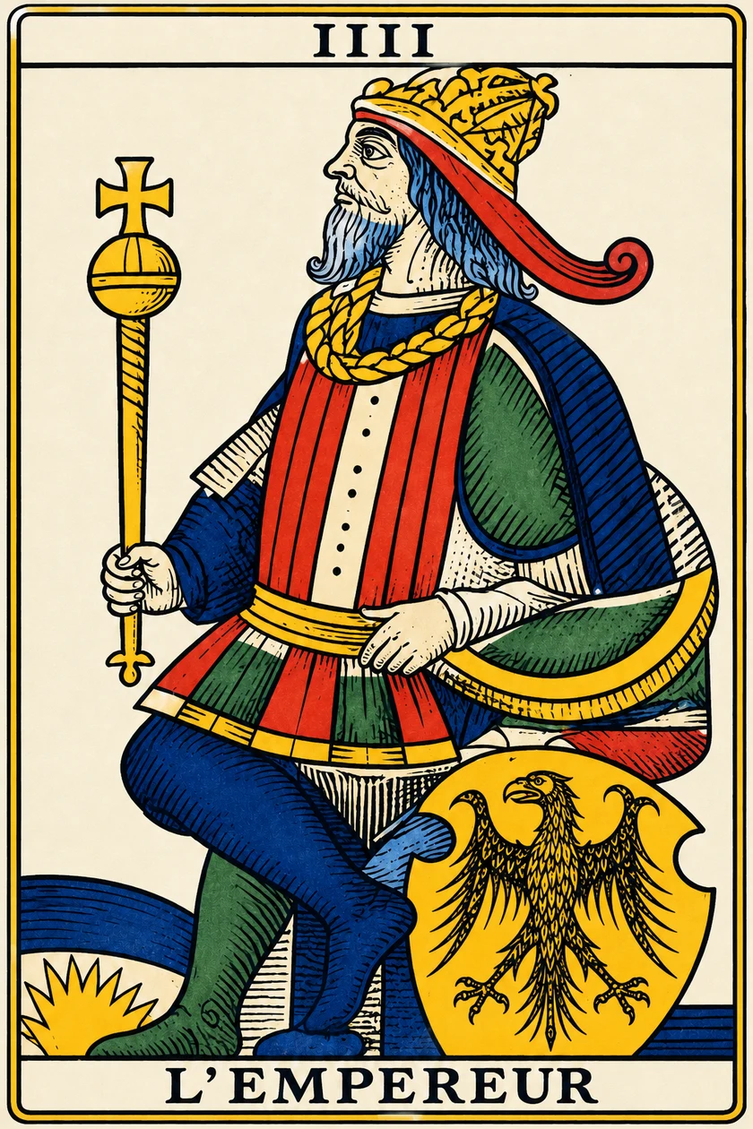L’Empereur — Tarot de Marseille
