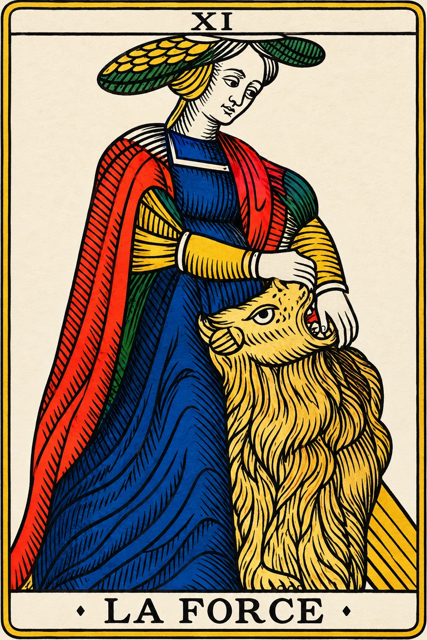 La Force — Tarot de Marseille