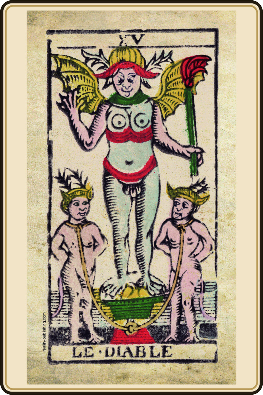 Le Diable — Tarot de Marseille