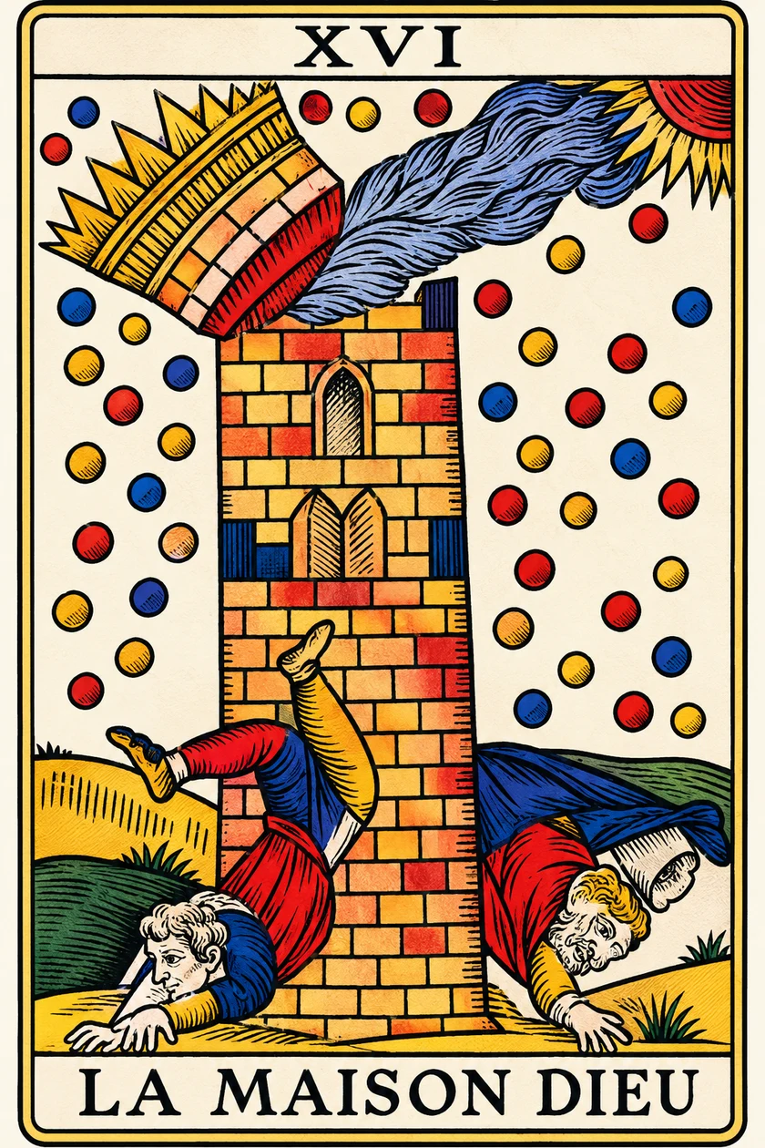 La Maison Dieu — Tarot de Marseille