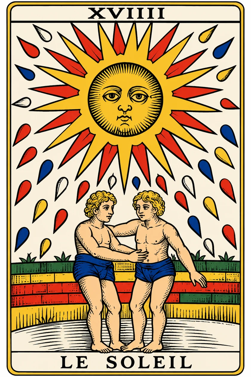 Le Soleil — Tarot de Marseille