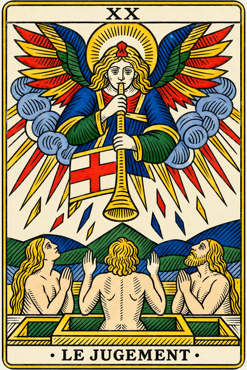 Le Jugement — Tarot de Marseille